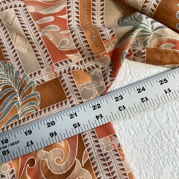 Vintage Harley-Davidson by Tori Richard Hawaiian Shirt Flames Motorcycles Palms - Picture 7 of 9